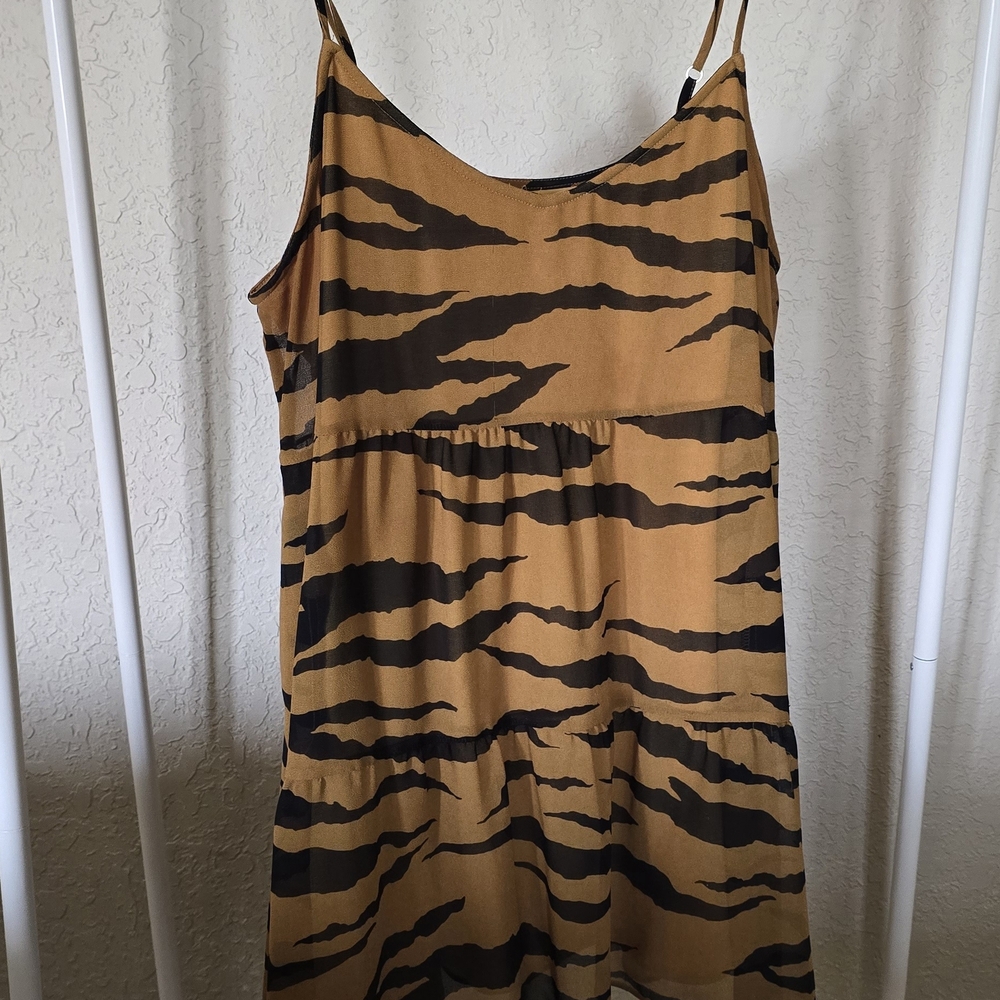 Show Me Your Mumu Tiger Print Spaghetti Strap Dress